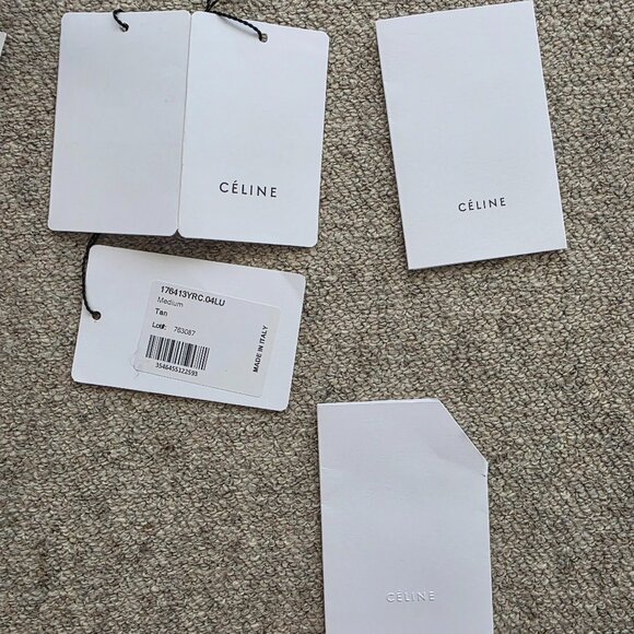 Authentic Céline by Phoebe PhiloNatural Calfskin Medium Symmetrical Bag Tan - Picture 15 of 16